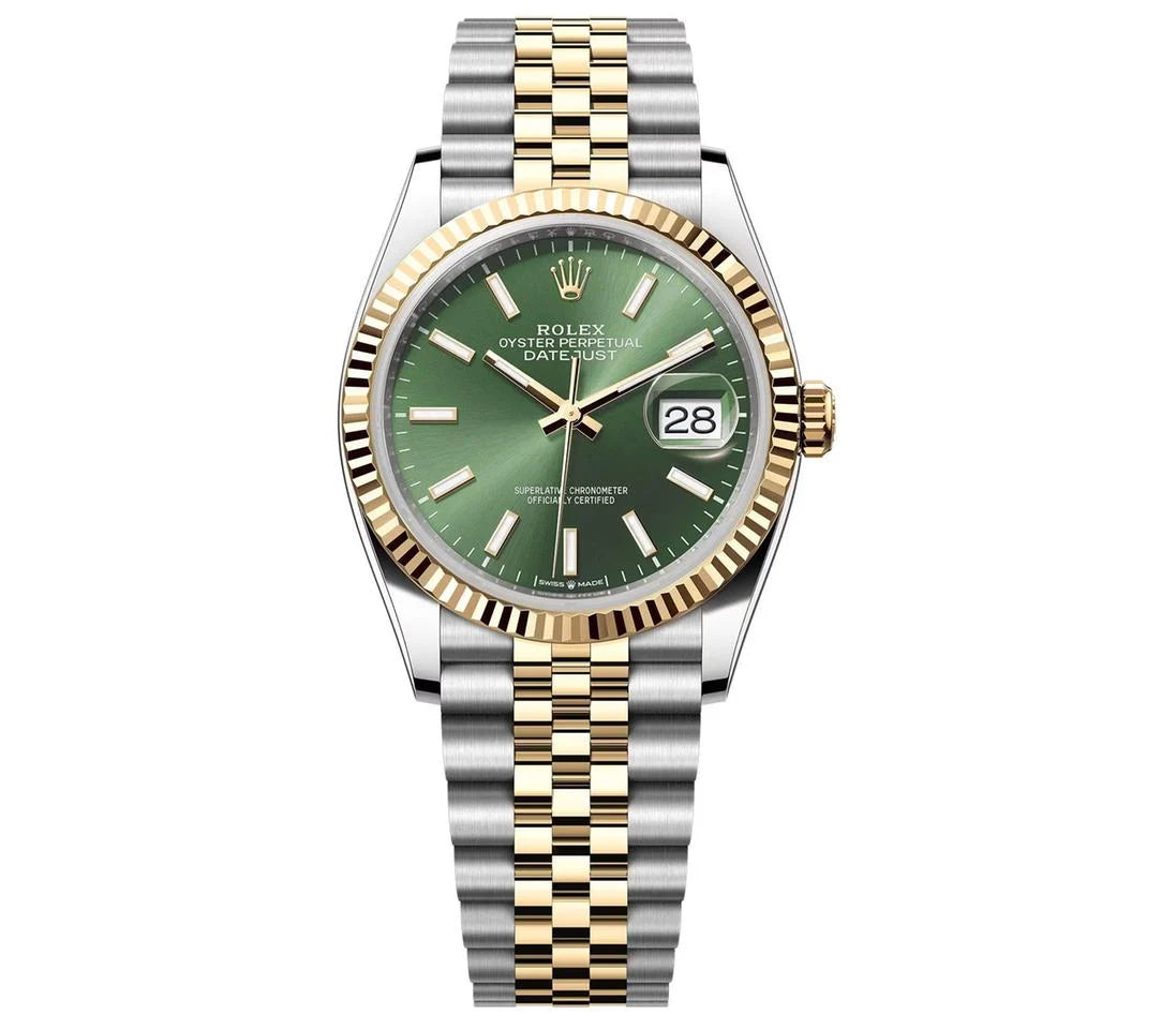 Datejust Oyster 41 Yellow Gold Olive Green Dial