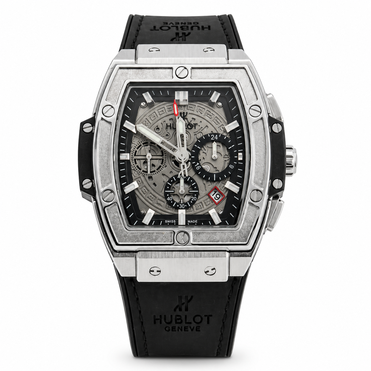 HB - 02 Spirit of Big Bang Titanium Black Rubber Chronograph Watch