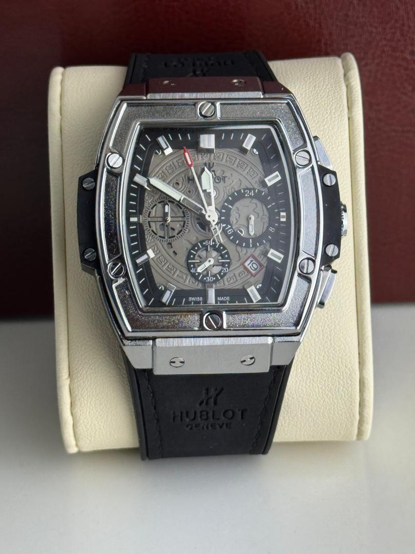 HB - 02 Spirit of Big Bang Titanium Black Rubber Chronograph Watch