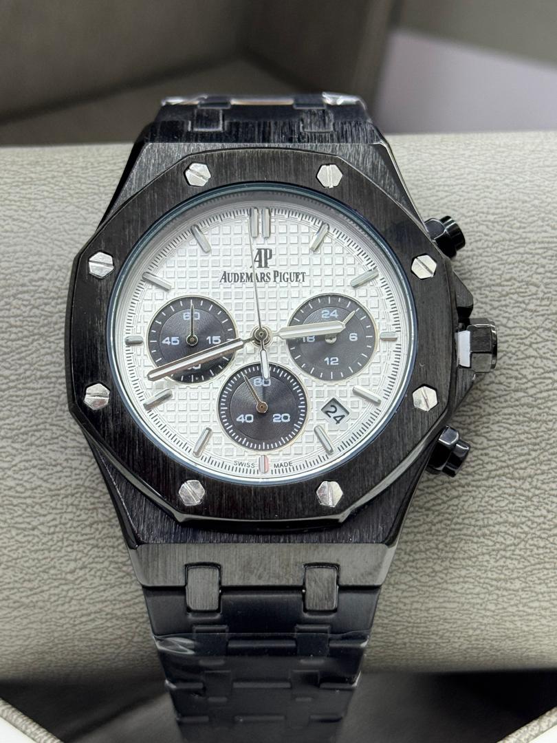 AM-04 Royal Oak Offshore Black DLC Chronograph – Blue Tapisserie Dial