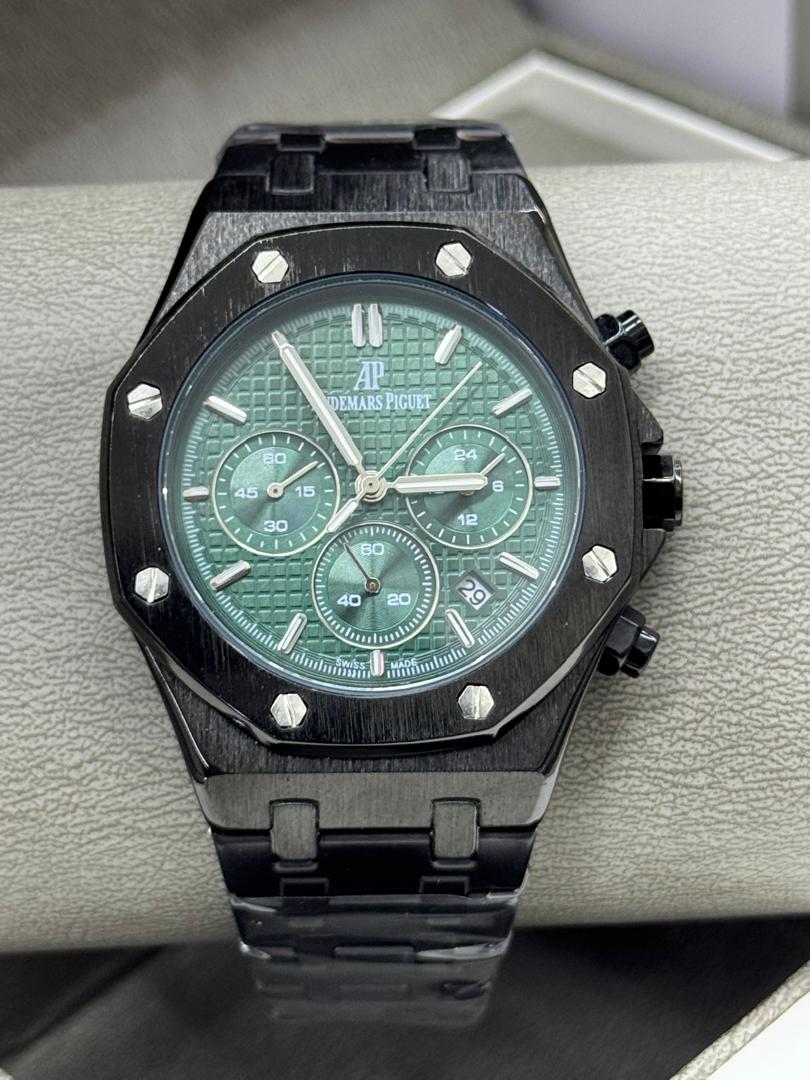 AM-04 Royal Oak Offshore Black DLC Chronograph – Blue Tapisserie Dial