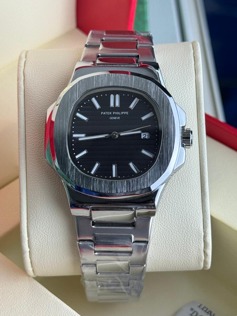 PP - 03 Stainless Steel With Date Watch For Men