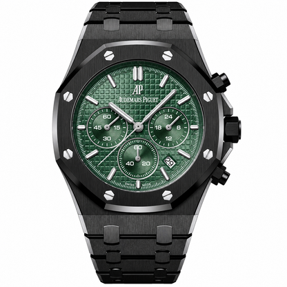 AM-04 Royal Oak Offshore Black DLC Chronograph – Blue Tapisserie Dial